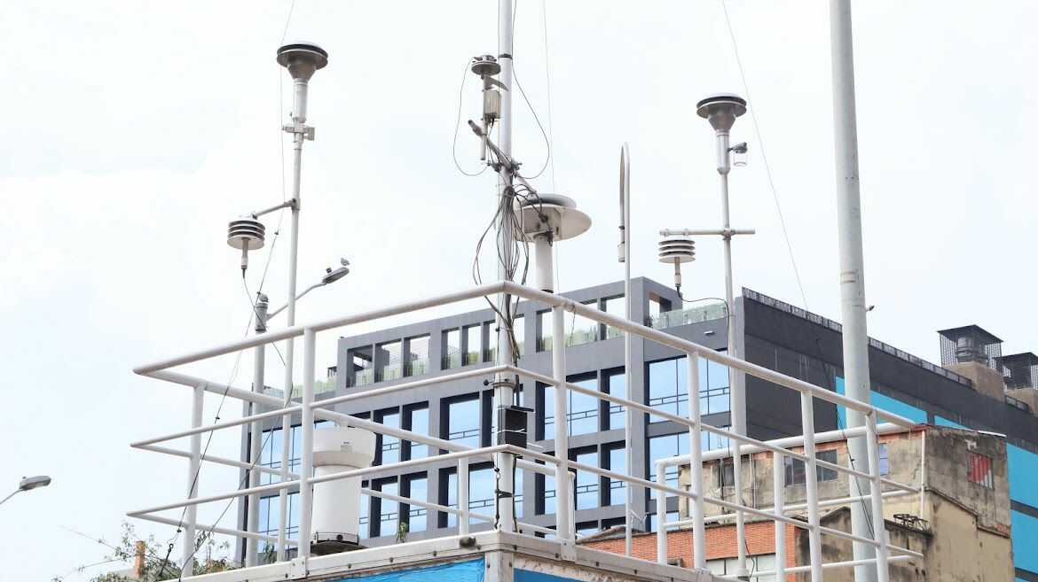 Estación de monitoreo calidad del aire en Bogotá