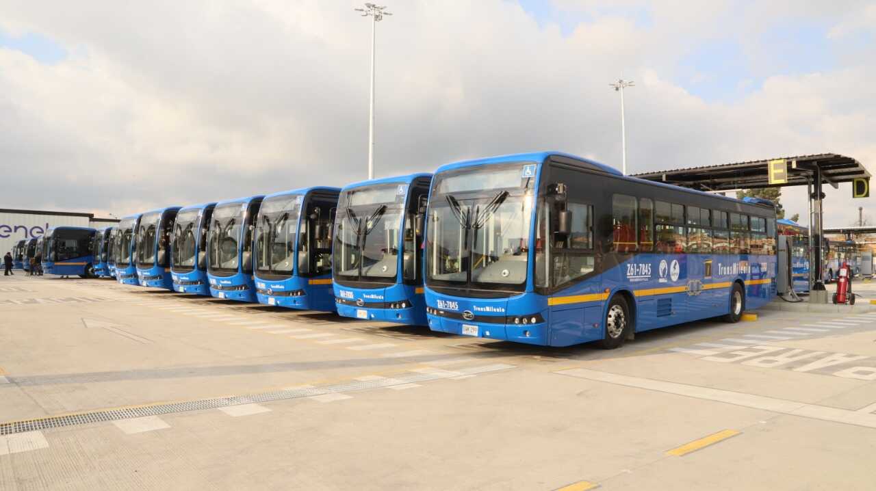 Flota de buses del SITP