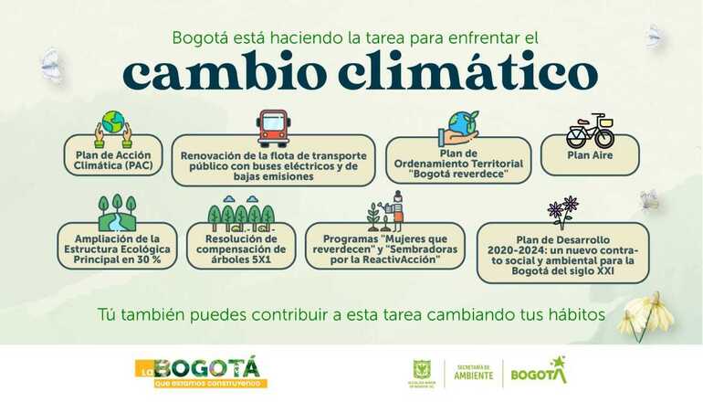 "Bogotá ha hecho la tarea y ha tomado acciones para mitigar el cambio climático": secretaria Carolina Urrutia