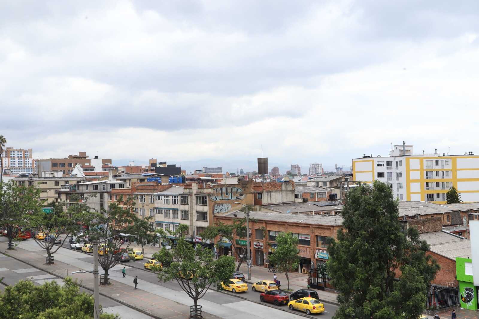panorámica de la ciudad de Bogotá desde el barrio Chapinero