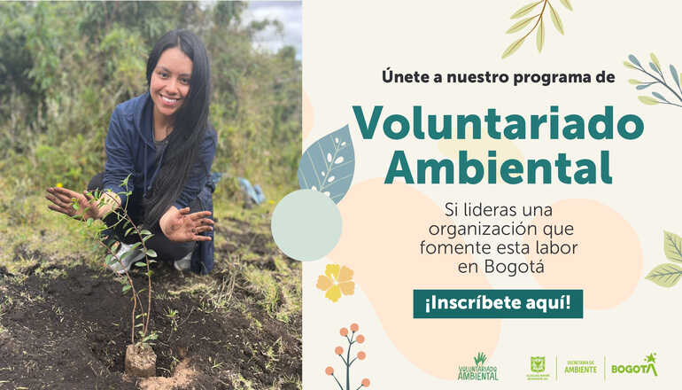 Invitación a inscribirse en voluntariado ambiental